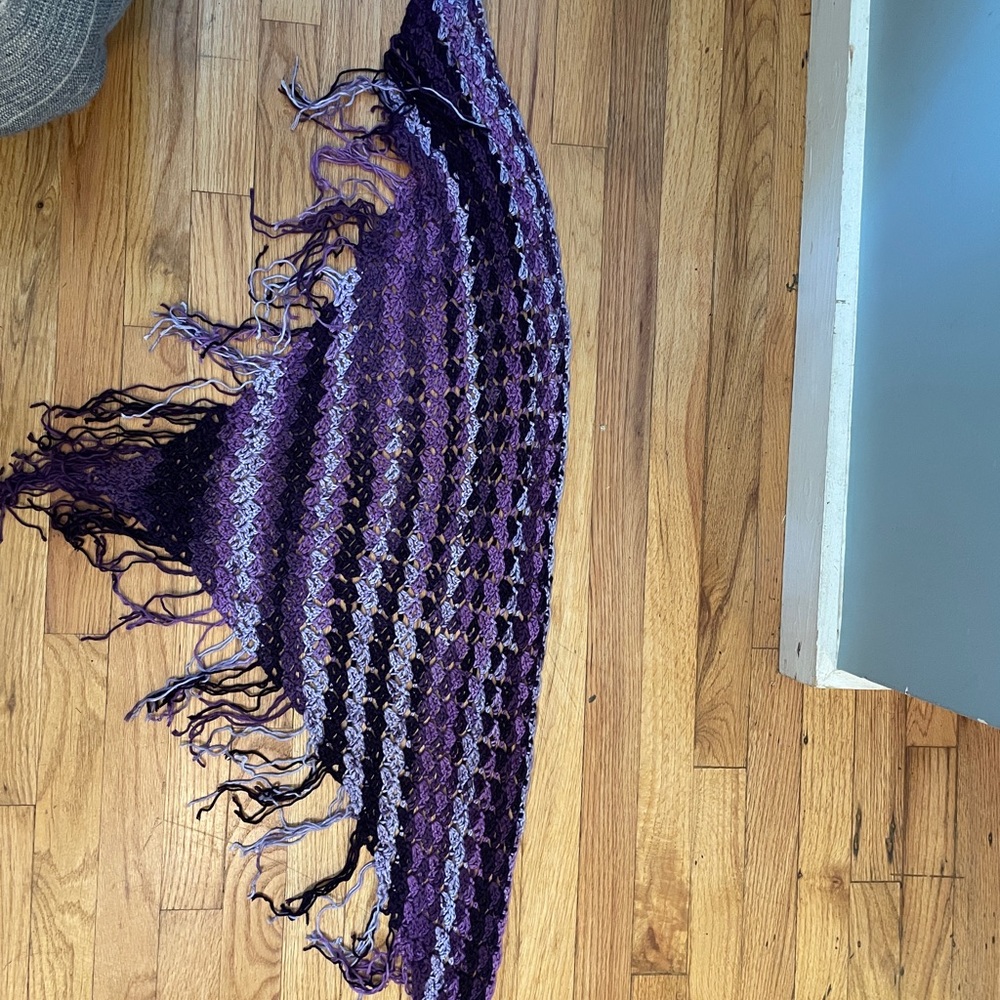 Handmade purple shawl